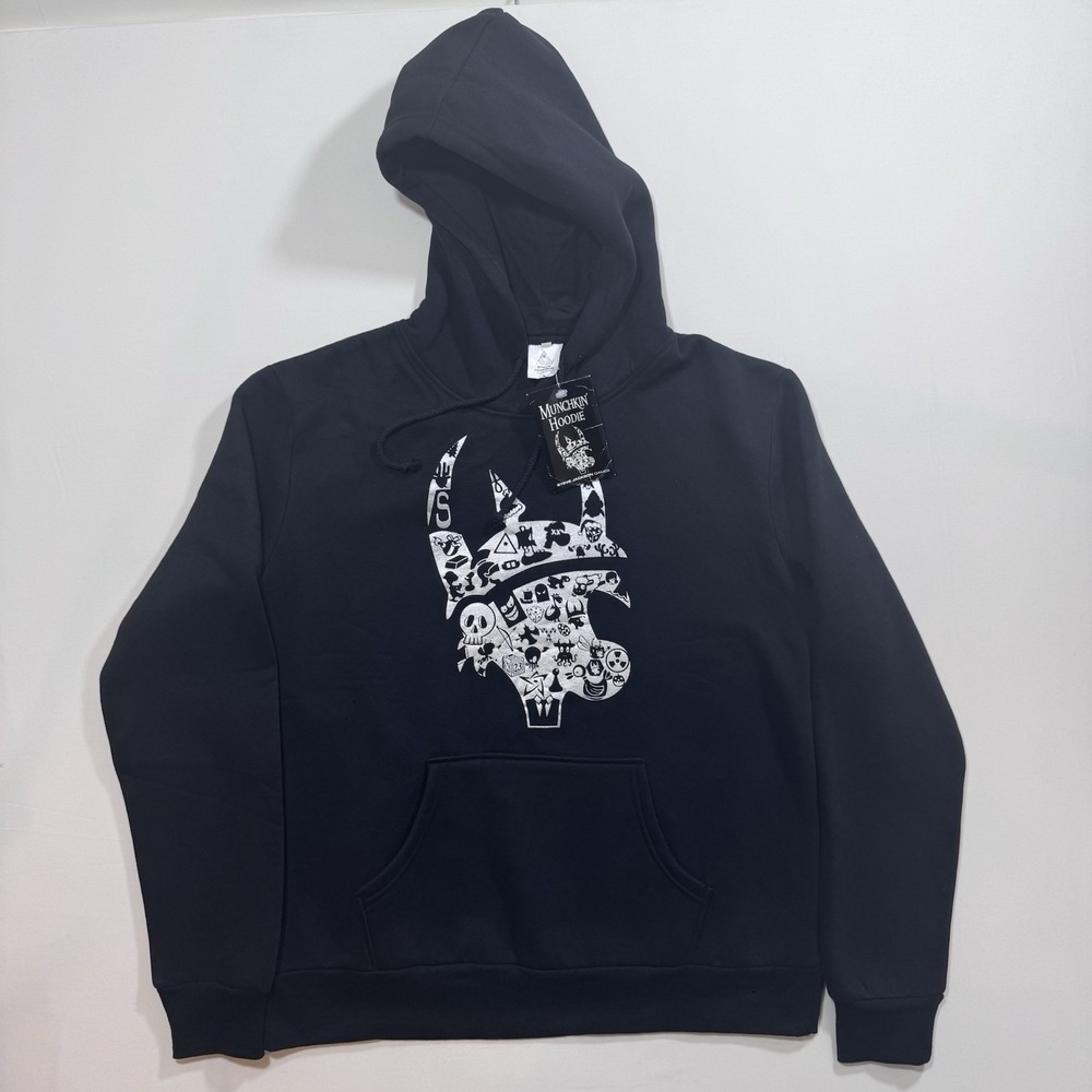 Steve Jackson Games Munchkin Hoodie NWT w/ Promo Cards Black L Streetwear Flaw!
